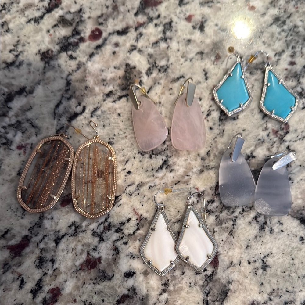 Kendra Scott Brown and Pink Earrings Collection